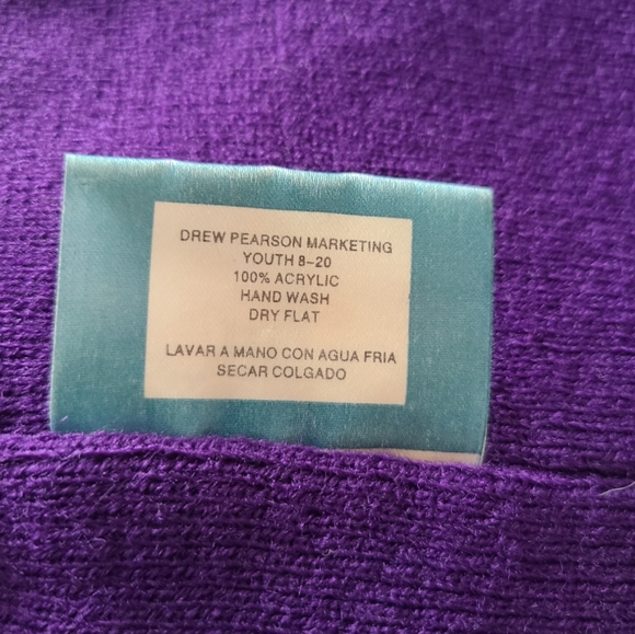 DREW PEARSON MARKETING| GAME DAY|  EMBROIDERED VIKINGS | YOUTH BEANIE| SIZE 8-20 - Picture 5 of 11